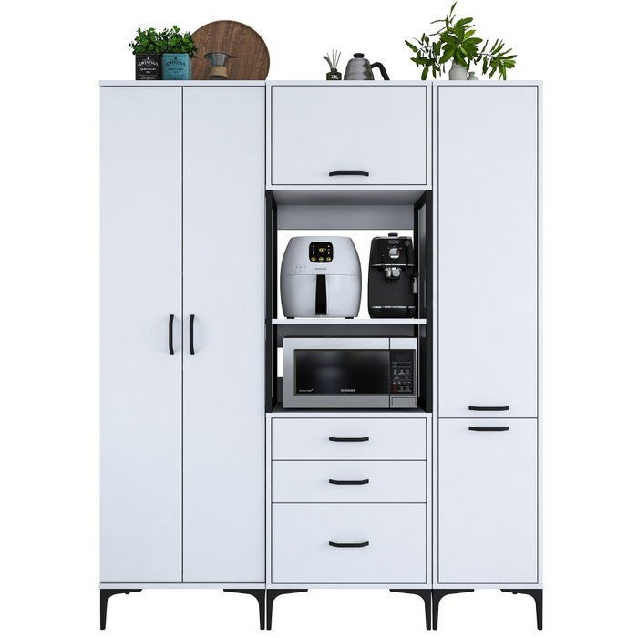 Hanah Home Gabinete Multipropósito Blanco JE144 - 3114 Hanah Home Gabinete Multipropósito Blanco JE144 - 3114